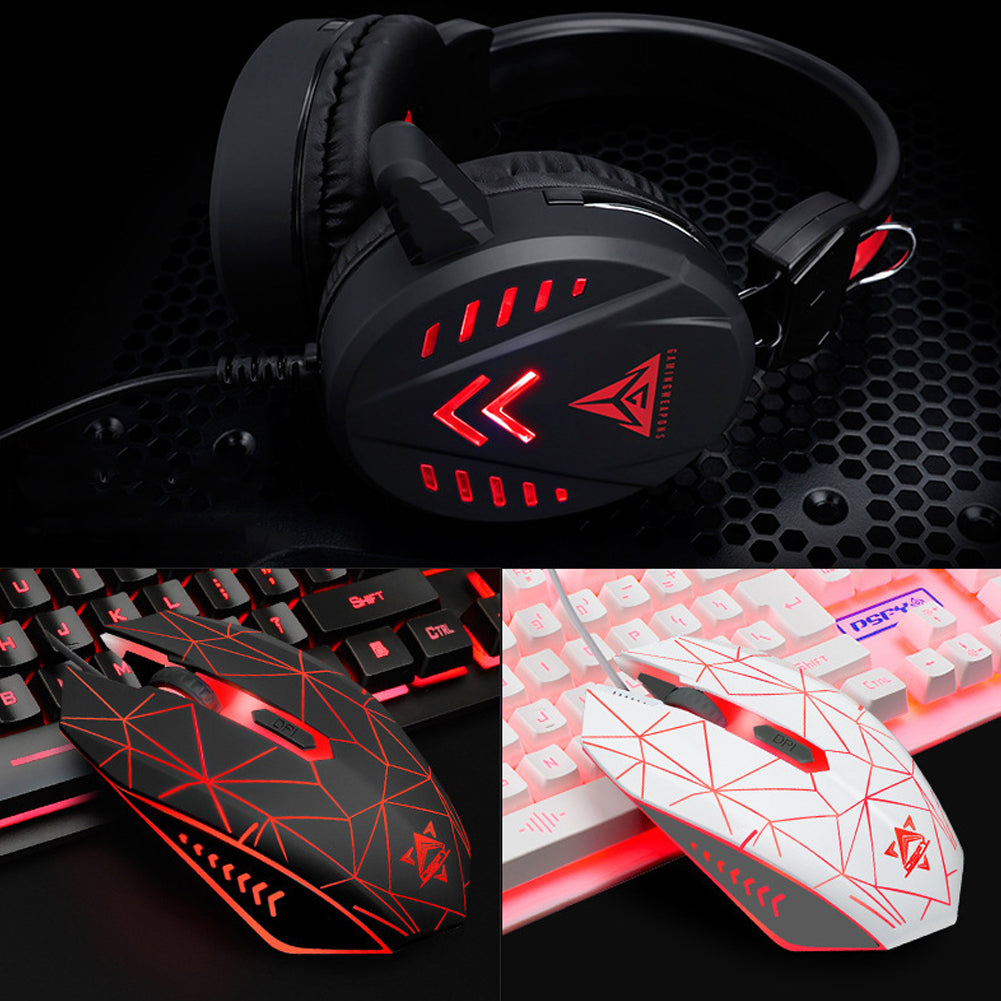 USB Wired luminous keyboard and mouse set