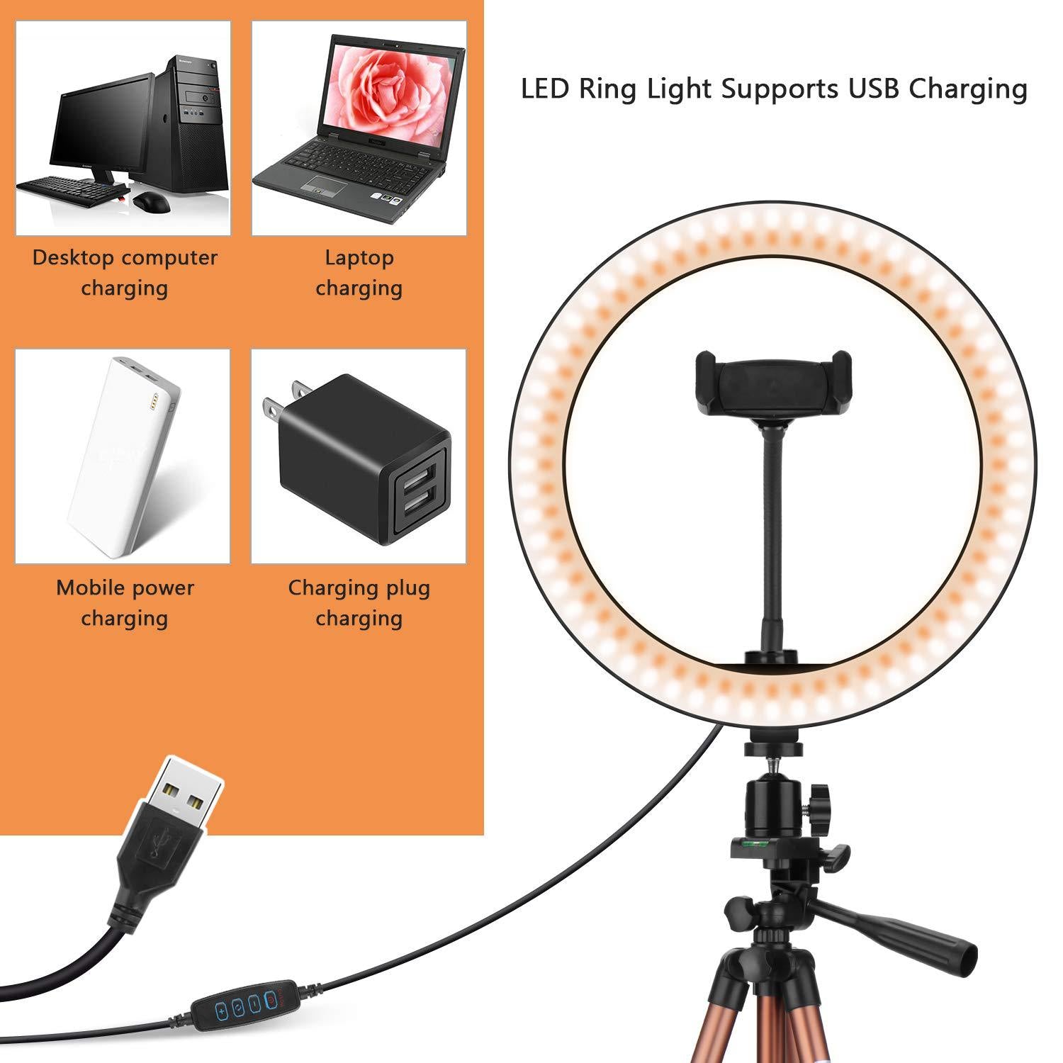 Compatible with Apple desktop ring light tripod