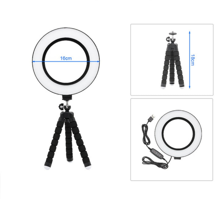 6 Inch Live Ring Light Tripod