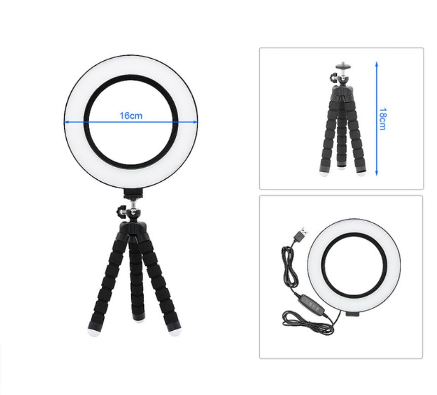6 Inch Live Ring Light Tripod