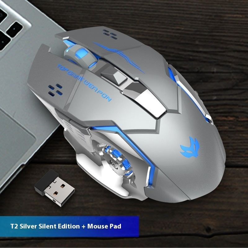 Wireless Charging Luminous Machinery Mouse