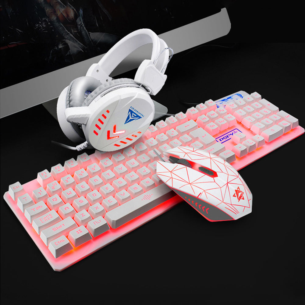 USB Wired luminous keyboard and mouse set