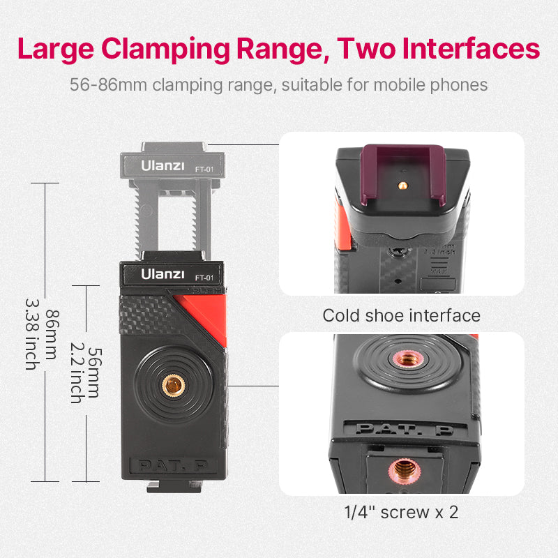 Black Octopus Clip Gimbal Tripod Set