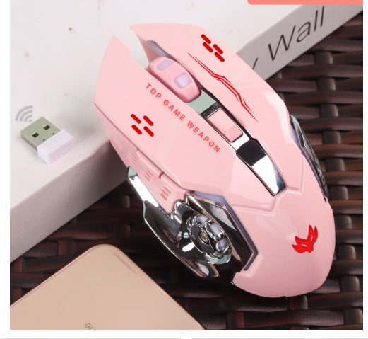 Wireless Charging Luminous Machinery Mouse