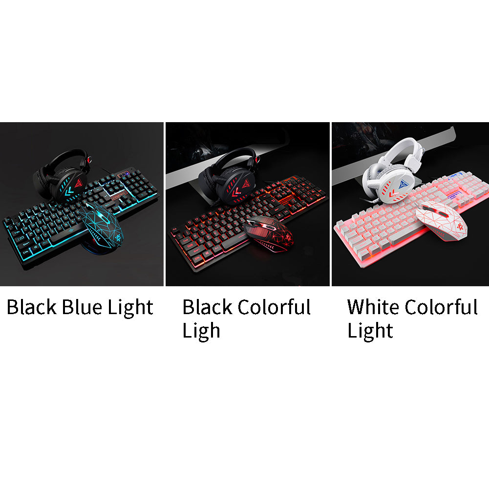 USB Wired luminous keyboard and mouse set