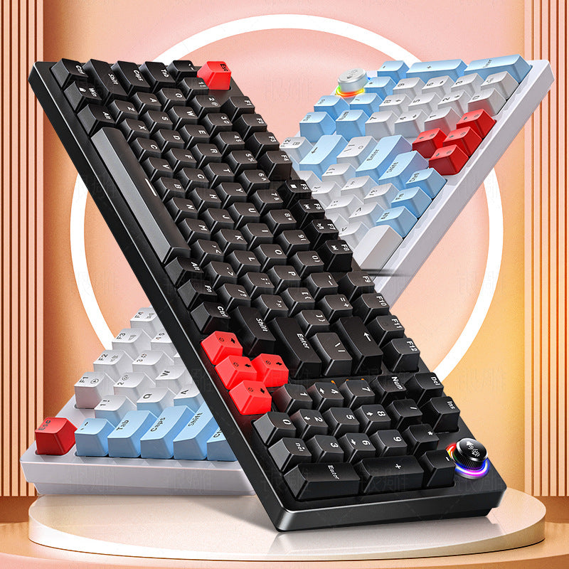 Silver Carving K700 Luminous Mechanical Keyboard