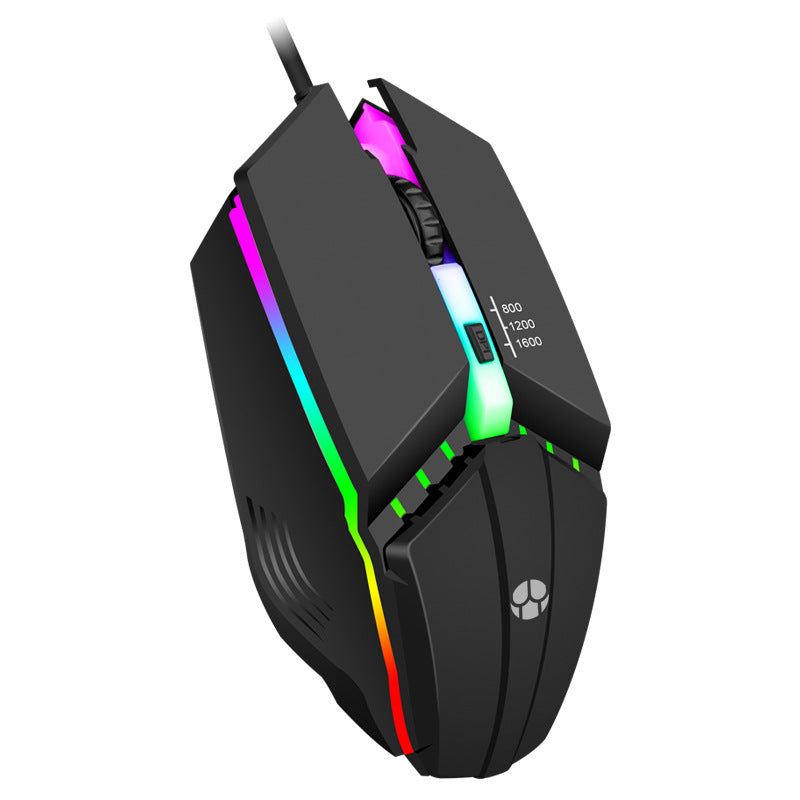 Wired USB Glowing Computer Game Mouse