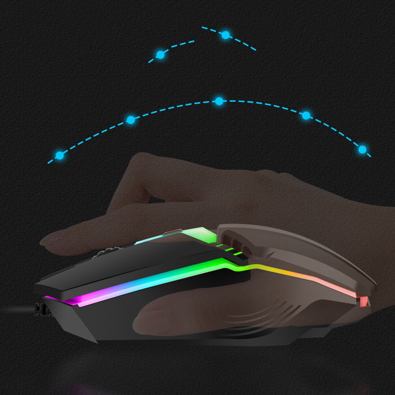 Wired USB Glowing Computer Game Mouse