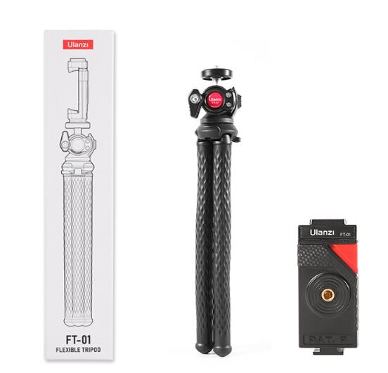Black Octopus Clip Gimbal Tripod Set