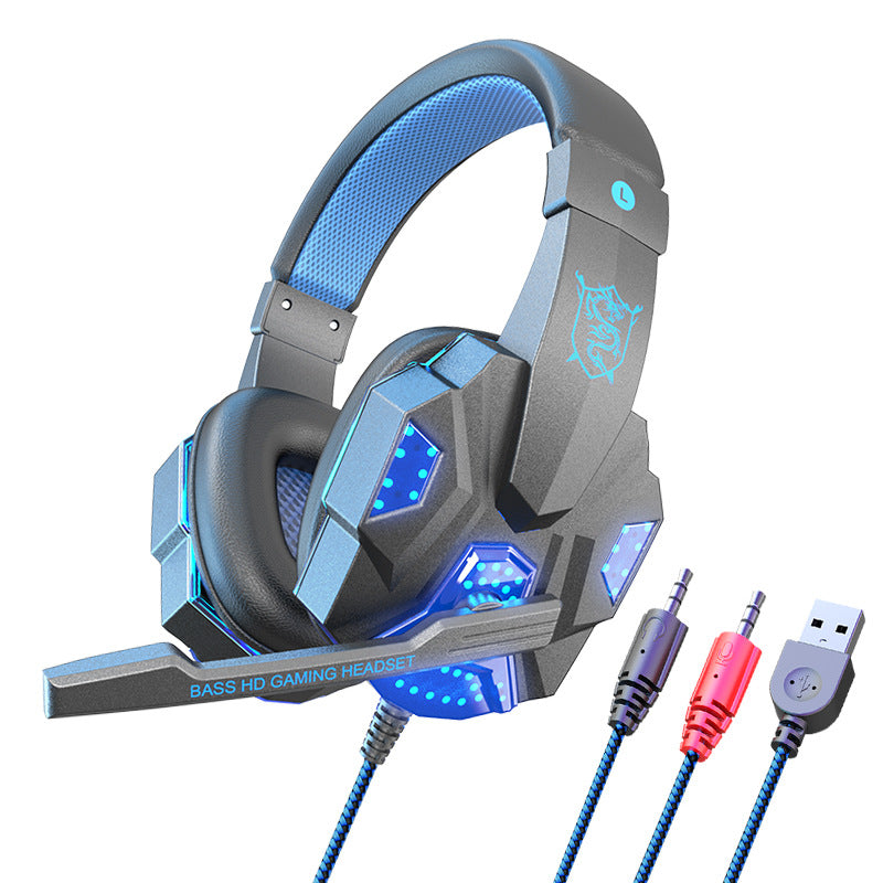 7.1 Wire-controlled Light-emitting Headphones
