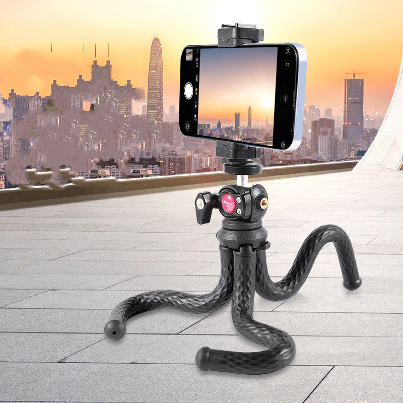 Black Octopus Clip Gimbal Tripod Set