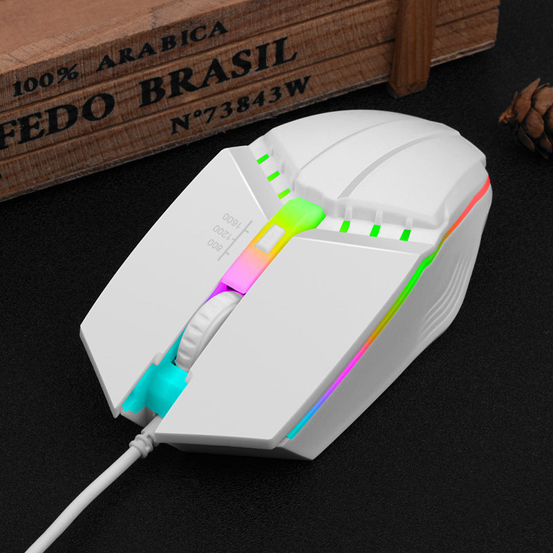 Wired USB Glowing Computer Game Mouse