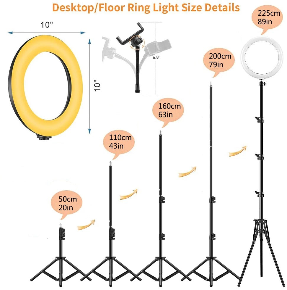 Ring Light Mobile Phone Holder 3 Colors